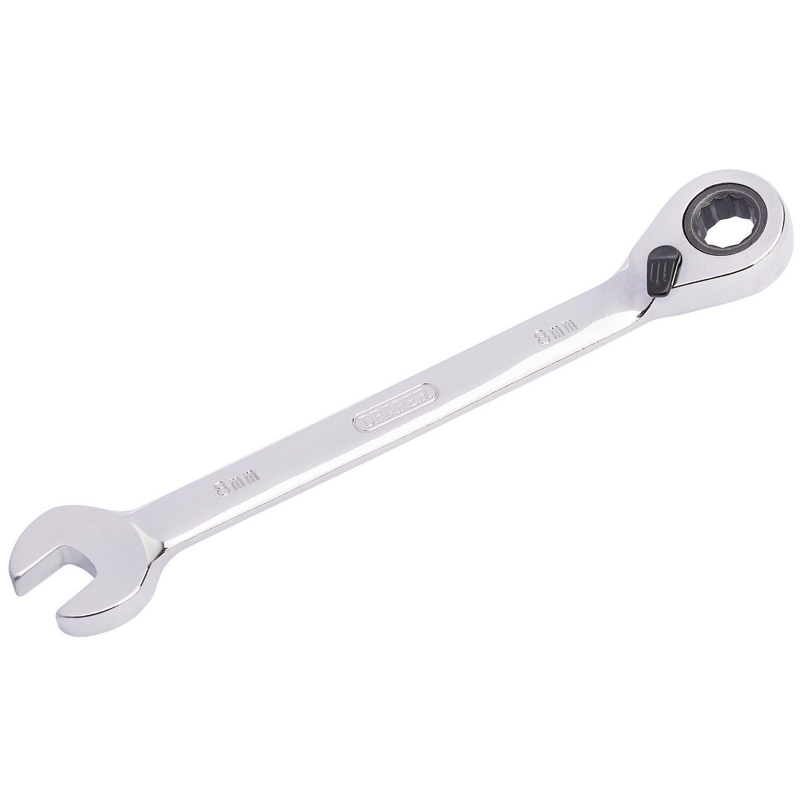 Draper 8mm Draper Hi-Torq Metric Reversible Ratcheting Combination Spanner