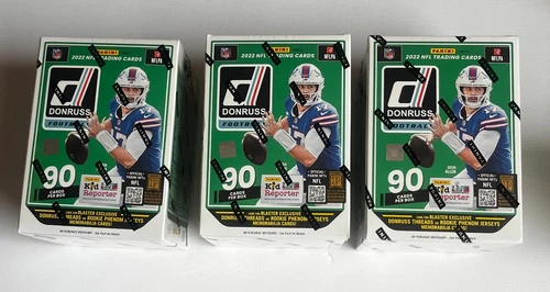 2022 Panini Donruss football blaster boxes LOT of 3 factory sealed