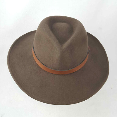 Bailey LiteFelt 100% Wool Brown Cowboy Hat - Size L Packable Water Repellent USA