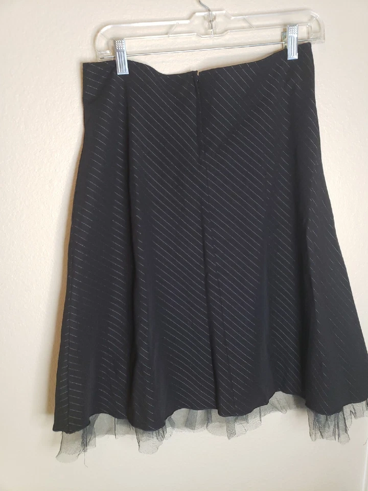 Falda bordada floral morada negra con La Belle para mujer talla 9 Foto 2 de 4