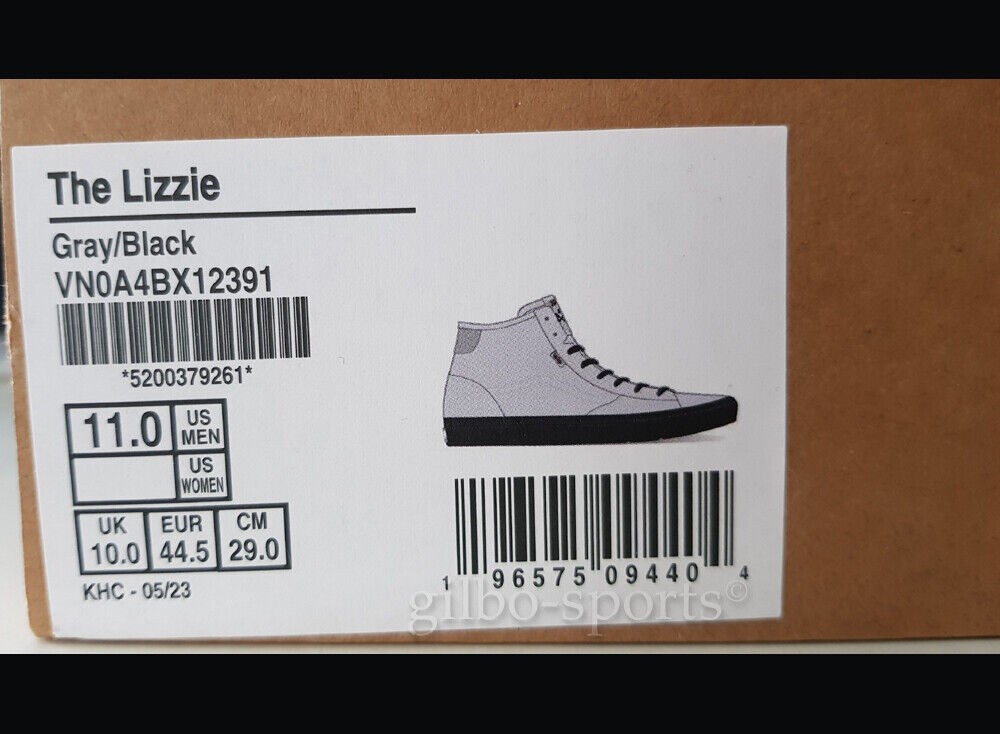 Vans The Lizzie Grey Black Größe 44 44,5 grau schwarz VN0A4BX12391 old skool