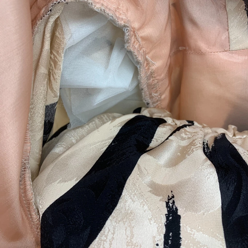 Conjunto de 2 piezas chaqueta de vestir vintage años 80 Saint Romei talla 8 100 % seda abstracta Corea Foto 3 de 4