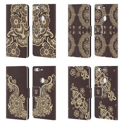 HEAD CASE DESIGNS HENNA BRIEFTASCHE HANDYHÜLLE HÜLLE HUELLE FÜR GOOGLE HANDYS