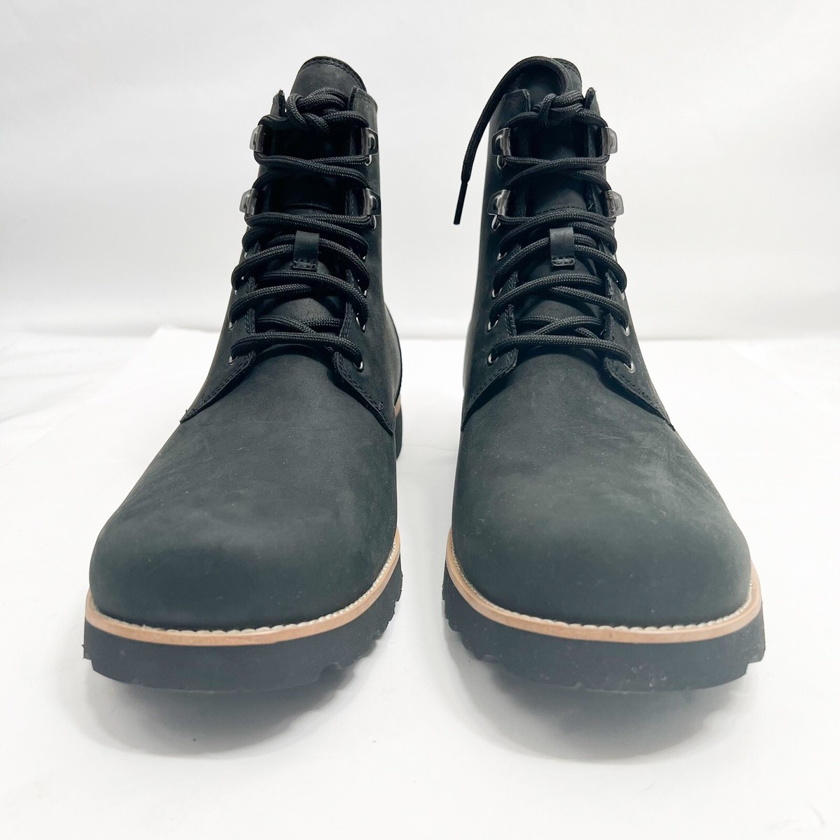 Brand new black leather size 7 men’s Ugg Ritter boots with tie up laces. UGG Men main image 3