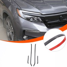 Soft Carbon Fiber Headlight Eyelid Trim Cover For Honda Pilot 2016-2022