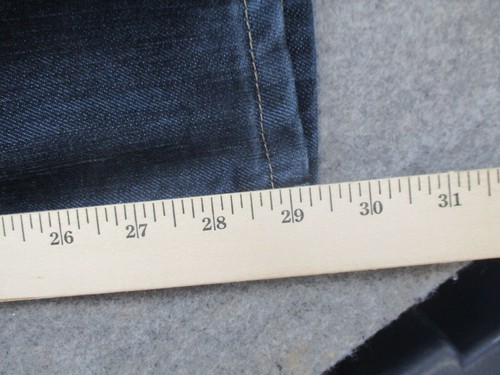 Levis 514 Jeans Boys 20 Blue Denim Straight Leg Zip Fly Dark Wash 30x30 - Picture 10 of 10