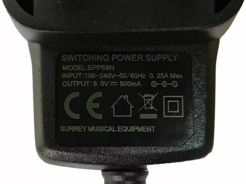 BOSS RC-500 LOOP STATION POWER SUPPLY REPLACEMENT ADAPTER 9V