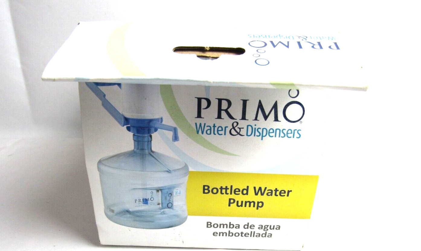 Primo Water And Dispensers Bottled Water Pump Manual Blue and White NIB