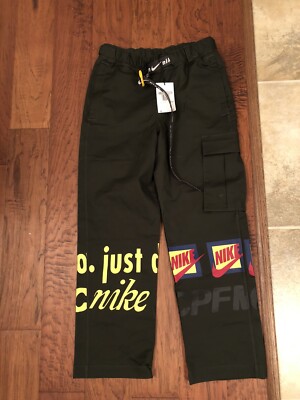 RARE GREEN NIKE CPFM CACTUS PLANT FLEA MARKET CARGO PANTS MENS SIZE XS NEW