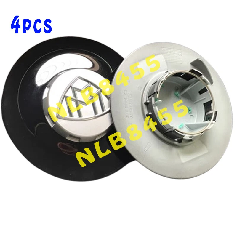 4x Maybach Gloss Black Wheel Center Hub Caps Emblem For 2020 Mercedes Benz S450 - Image 4 of 4