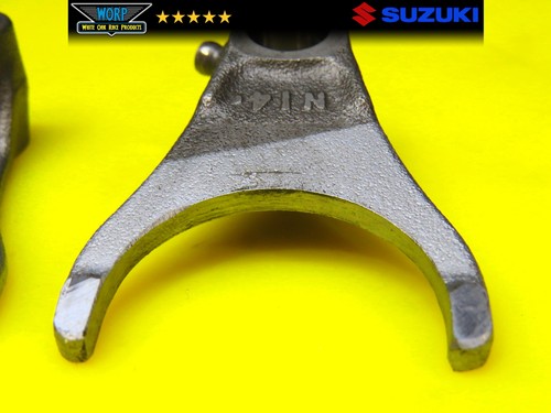 2007 SUZUKI RMZ450 TRANSMISSION GEAR CHANGE FORKS SHIFT SHAFT CAM DRUM SHIFTER - Picture 12 of 12