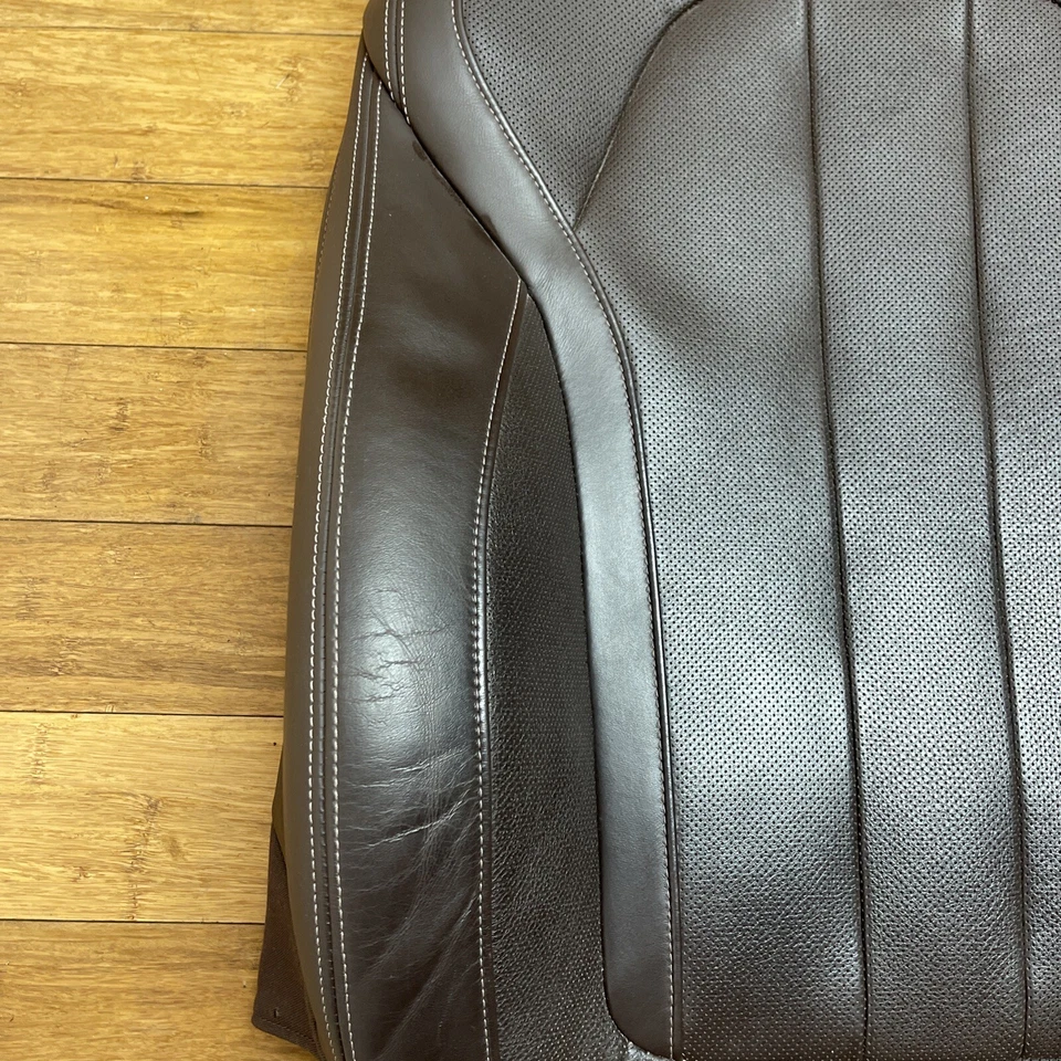 2012-2019 BMW X5 F15 Front Upper Sport Seat Cushion Pad MOCHA Trim - Image 4 of 4