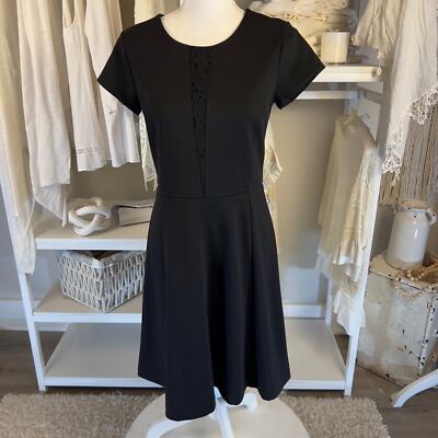 Ann Taylor women's black knit versatile, office, career, dress