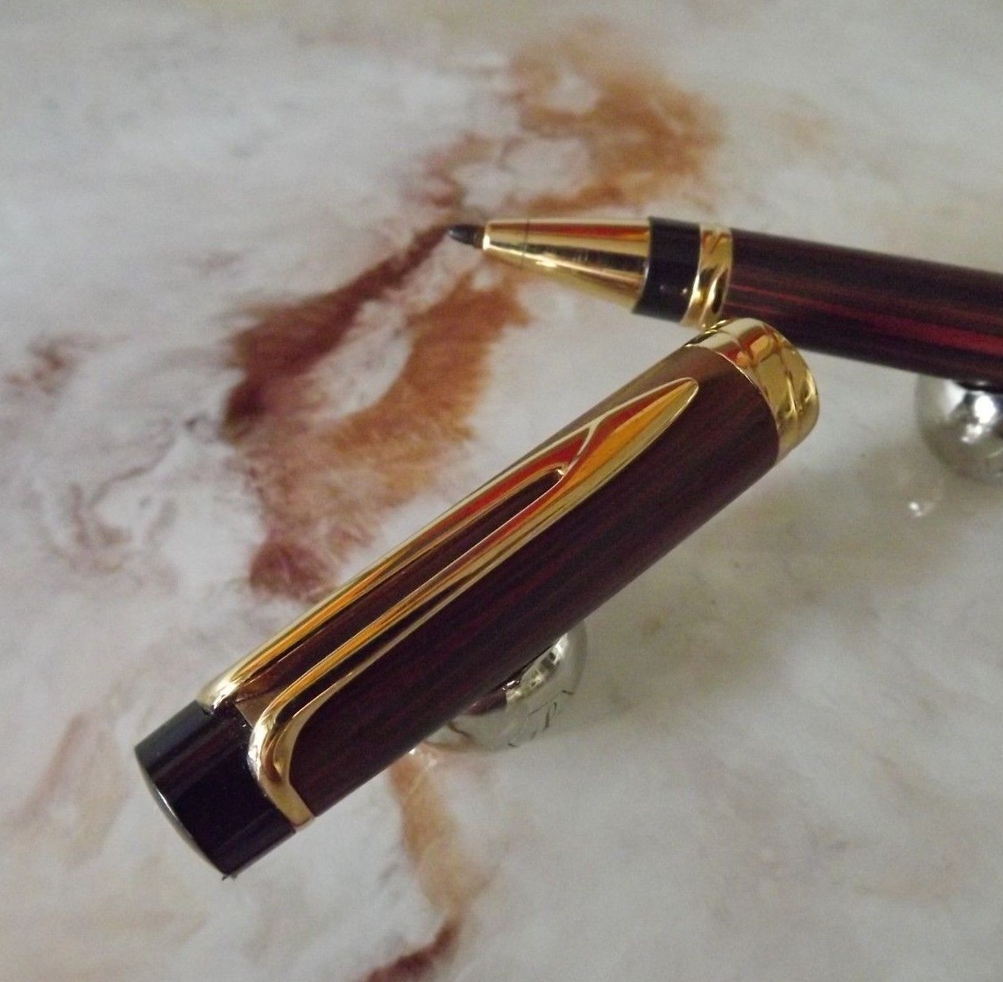 Stylo Roller Waterman Collection Liaison ébène Marbré - Modèle G511 - Excellent état