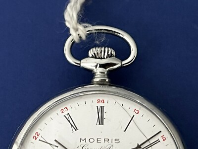 Moeris Grand Prix 17j Swiss movement pocket watch w aviation
