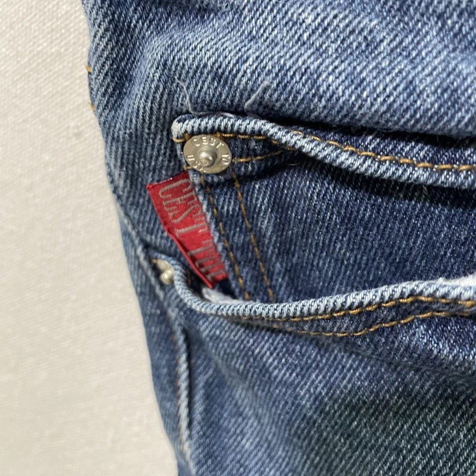 Pantalones de mezclilla vintage Cest Toi para mujer 5 azul campana parte inferior acampanada se adapta a 26x30" Foto 3 de 4