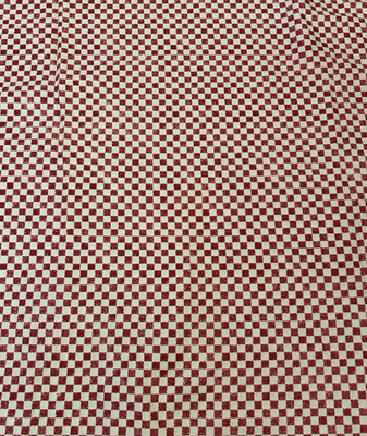 Timeless Treasures Checkered Red Cream Fabric BTY Quilting Sewing #HEN C-6817