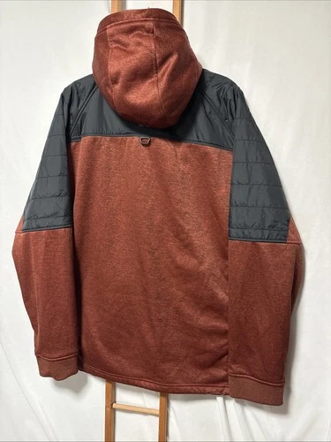Alaskan Hard Gear Fishing Duluth Men’s 2XL Fleece Jacket Full Zip Hooded Quilted image 7