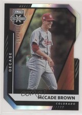 2021 Panini Elite Extra Edition Decade Die-Cut 194/203 McCade Brown #104 0lt3