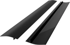 2 Pack Silicone Stove Gap Covers 21 Inch Heat Resistant Flexible Black