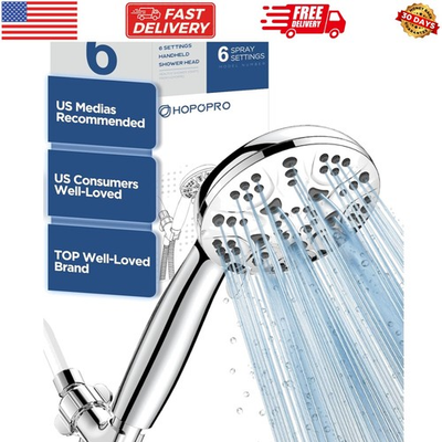#ad 6 Mode High Pressure Handheld Shower Head Set Consumer Reports Recommended H... $37.99
