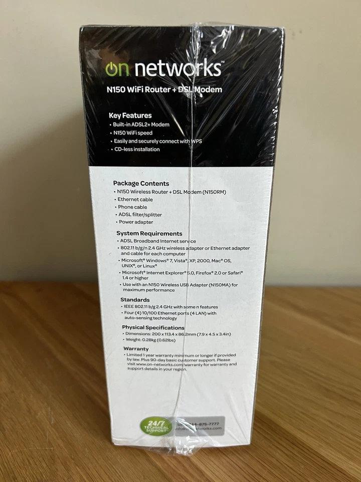 On Networks N150RM Integrated WiFi Router & ADSL2 Modem **Brand New & Sealed** - Image 3 of 4