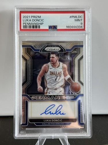 2021 Panini Prizm Penmanship Luka Doncic AUTO #PM-LDC PSA 9 MINT
