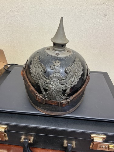 Original WW1 German Helmet Iron Cross marked Picture of the helmet