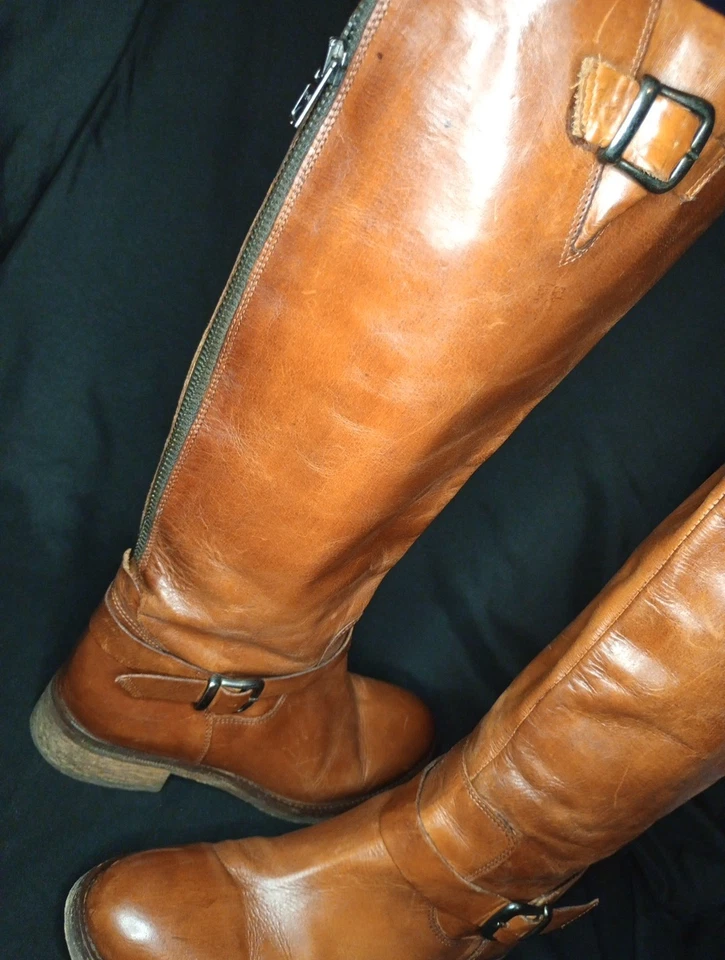 Lavorazione Artigiana Leather Riding Boots Size 37.5 - Image 4 of 4