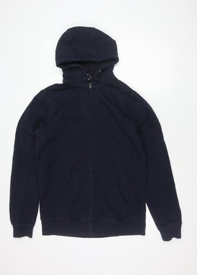 Denver Hayes Damen blau Fleece Kapuze Reißverschluss Jacke Größe 12