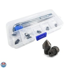 MK8 Nozzles Hardened Steel 3D Printer Extruders Nozzles High Temperature 0.2m...