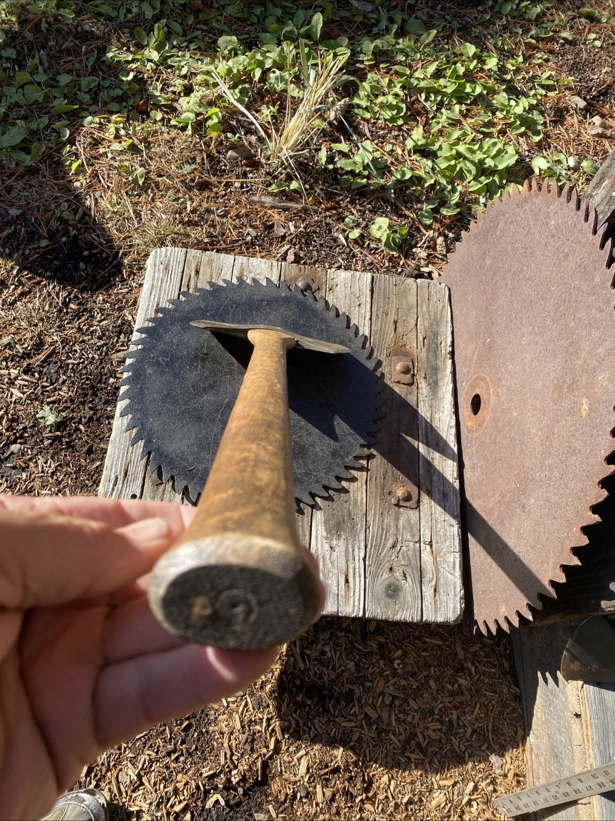 Vintage Woodings Verona US95 Double Bit Axe Solid Handle