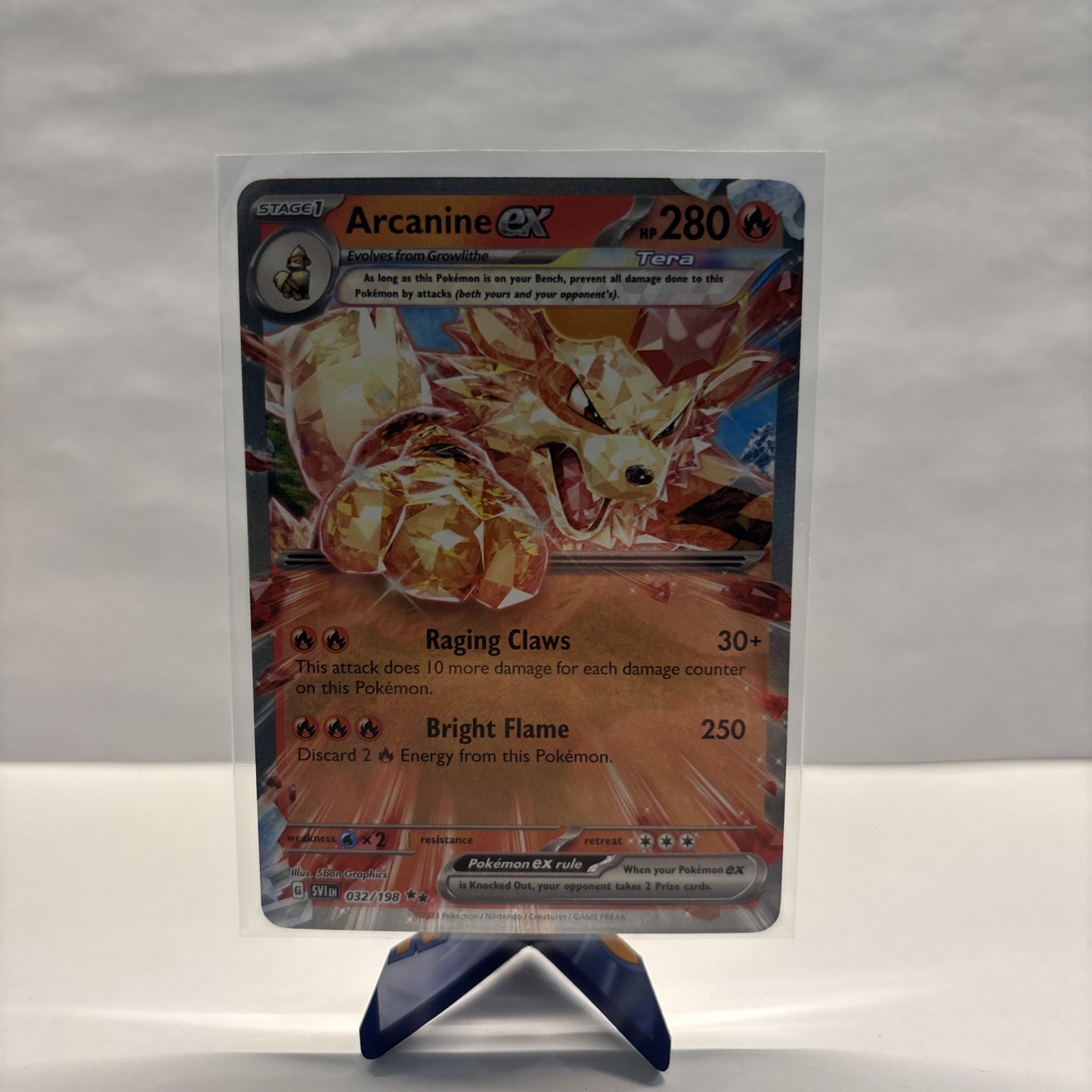 Pokemon Tcg Arcanine ex #32 Pokemon Scarlet & Violet NM