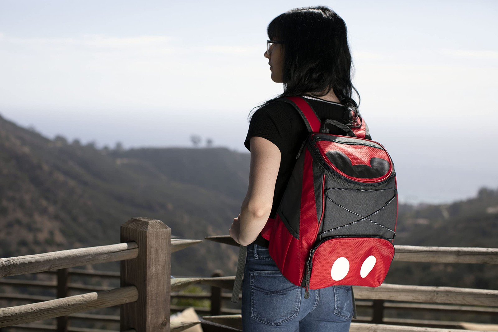 Disney Mickey Mouse Backpack Cooler, Insulated Leakproof Soft Cooler Backpack...