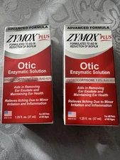 2 Box Otic Plus Enzymatic Sol Pets 1% Hydrocortisone Ear Itch Relief 1.25oz