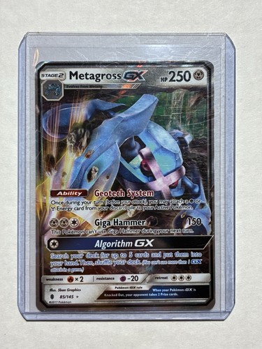 Pokemon Metagross GX HP250 Sun and Moon : Guardians Rising 85/145 Holo ultra Rar