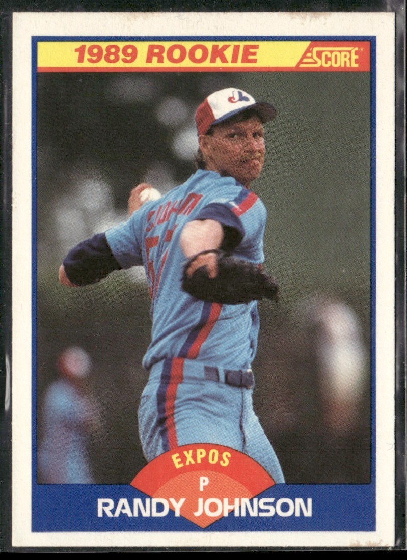 1989 Score Randy Johnson Rookie Montreal Expos #645