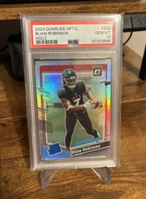 2023 Panini Donruss Optic - Rated Rookie Bijan Robinson #206 Holo Prizm (RC)