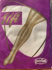 Rarissime Calze con Riga e Sandalo Disegn Marca Perlon Sexy Mis.9e1/2 Col. Beige