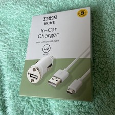 USB Charging Lead & In-Car Charger for Apple iPhone iPad & iPod - Tesco Home