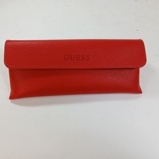 GUESS RED CASE AUTHENTIC EYEWEAR EYEGLASSES GLASSES CASE ONLY