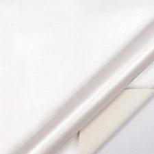 1x White Wrapping Paper Roll Pearly Solid Color 17In X 33 Feet for Gift