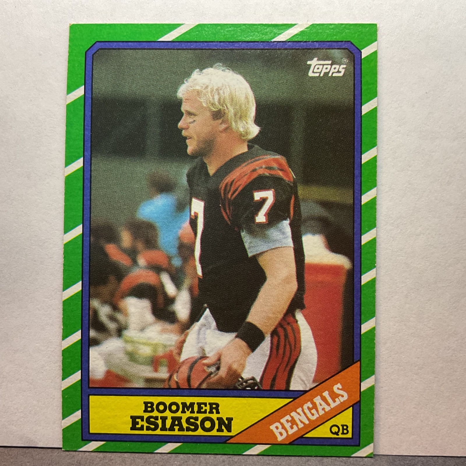1986 Topps Boomer Esiason #255 (RC) Cincinati Bengals