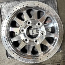 Used 17x9 Method MR101 6x6.5/6x165.1 -12 108 Silver Machined Wheel(1)