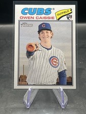 2026 TOPPS HERITAGE OWEN CAISSIE ROOKIE BASE #88  CHICAGO CUBS