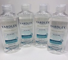 4 Yardley London All-In-One MICELLAR Cleansing Water Makeup Remover 10 oz ea.