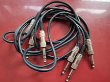 3 Kabel AUX Ton Stereo Klinke groß male auf male á ca. 110 cm