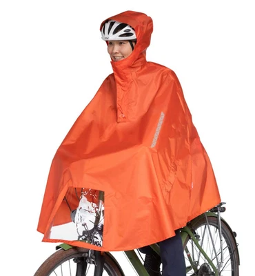 Tatonka Bike Poncho Orange Red