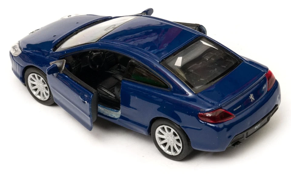 Voiture Welly Peugeot 407 Coupé Violet 1:34 1:39 Scales 4,5 pouces en boîte - Photo 3/4