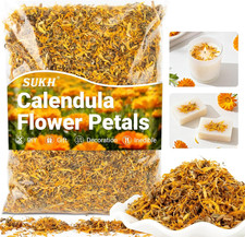 Dried Calendula Petals   Natural 3Oz Bulk Calendula Flowers for Soap Making  Ca